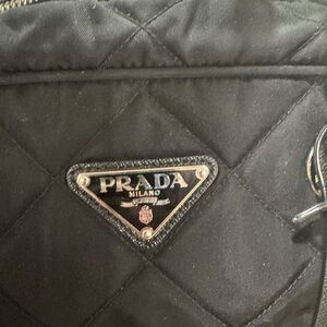 Prada Black Quilted Shoulder Bag